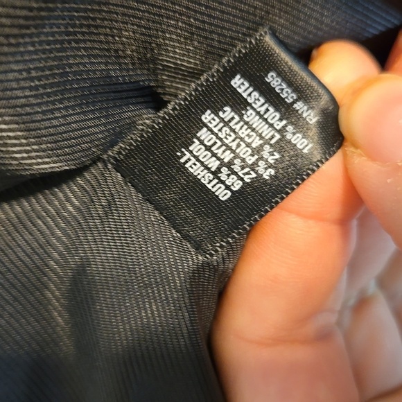 Express Mens Wool Blend Full Zip Coat Jacket 90's sz S - Picture 8 of 9